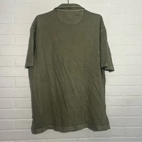 American Eagle Outfitters Mens Shirt Sage Green Polo Relaxed Fit Large NWT - Picture 6 of 7
